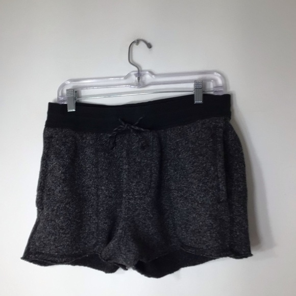 Abercrombie & Fitch sweat shorts women medium grey black - Picture 1 of 12